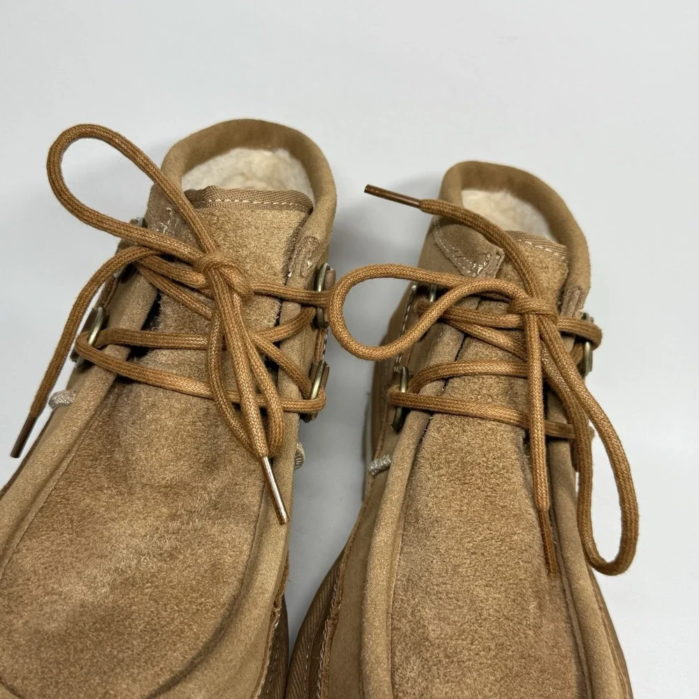 NEW UGG Men's Size 10 Brown Tan Suede Leather Hayden Mod Chukka Boots Lace‎ Up